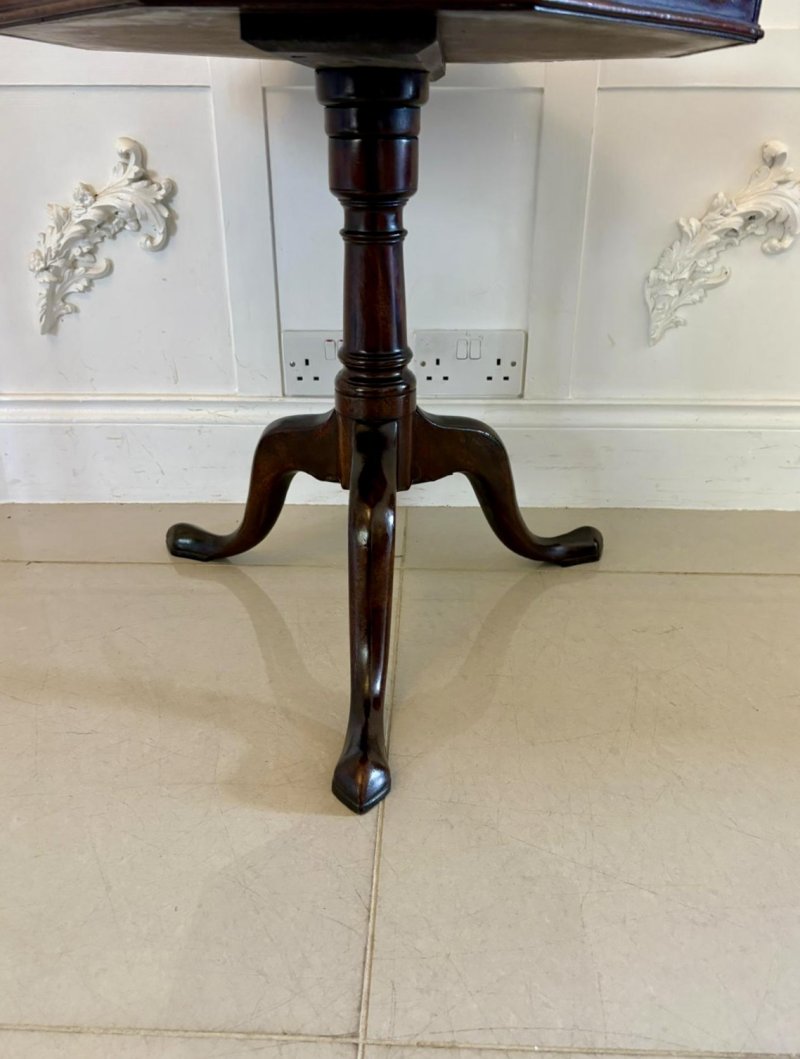 Antique George III Quality Mahogany Lamp/Coffee Table - Image 7